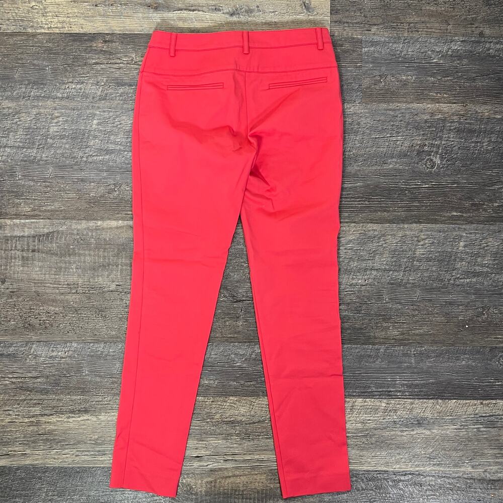Sandra Angelozzi pink skinny leg belted chino pants size 4 B71 - Picture 4 of 4